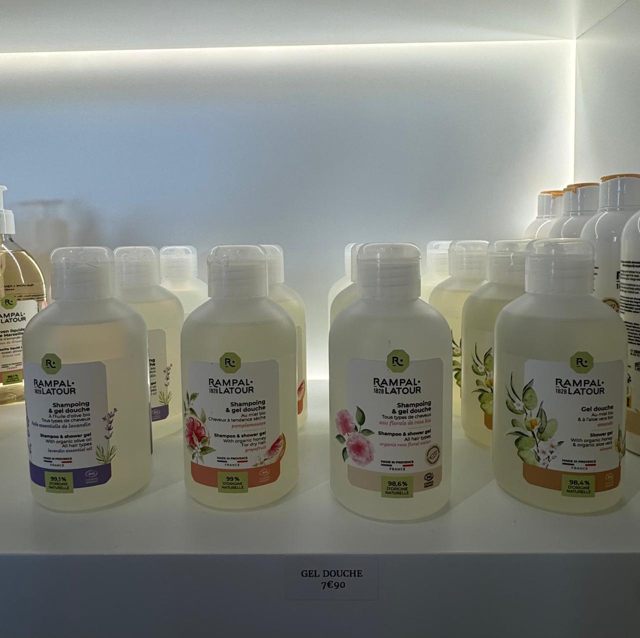 Shampoing & Gel douche certifié bio 250ml Rampal Latour